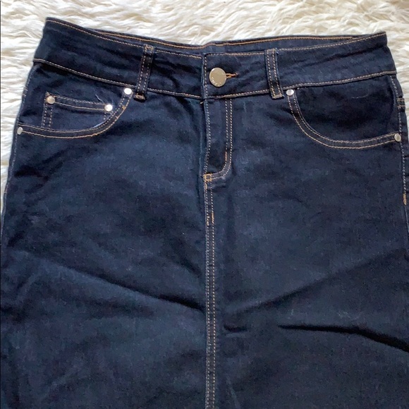 Long jean skirt - Picture 3 of 4